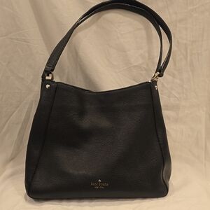 Kate Spade Elegant Black Leather Shoulder Bag